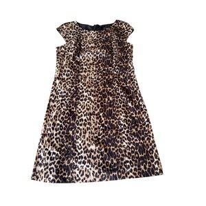 RB Collection New York Leopard cheetah Print Mini Dress Sz 12 Mobwife